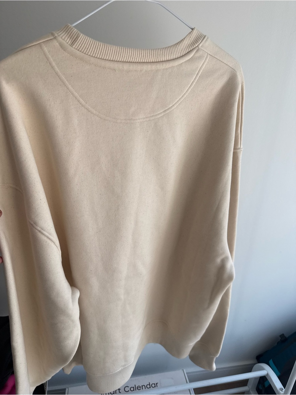 She Knows-Cream Graphic Oversized Heavy Sweatshirt by Forgas- organic cotton - Picture 7 of 7